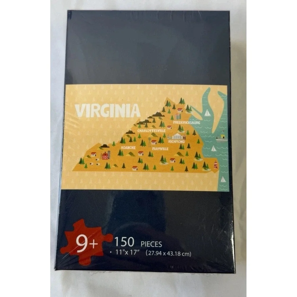 New Virginia Puzzle In Box 150 Pieces Brand New Sealed‎ USA. 11